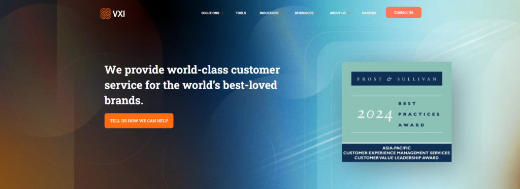 End-to-end customer support solutions with a focus on digital transformation.